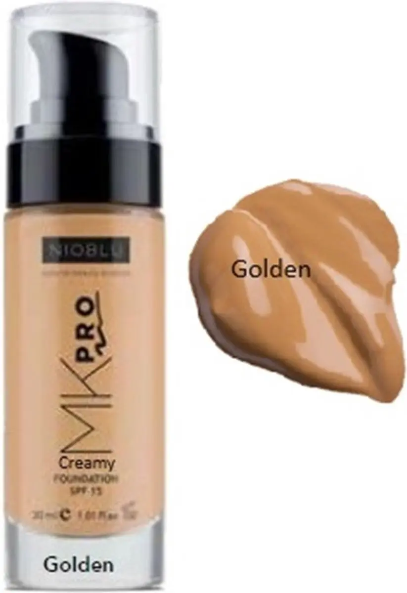 NioBlu MKPro Creamy Foundation SPF 15 Golden 30ml