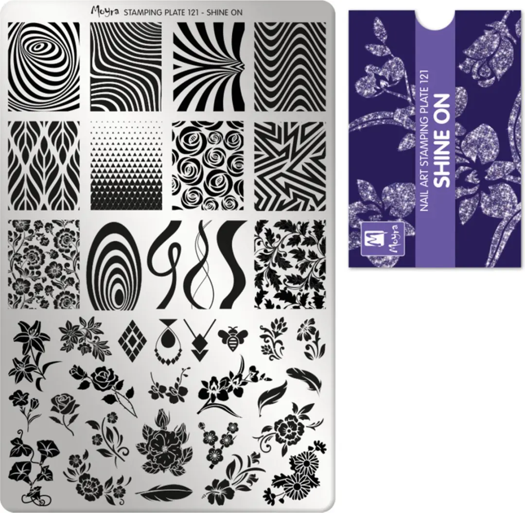 Moyra Stamping Plate 121 SHINE ON