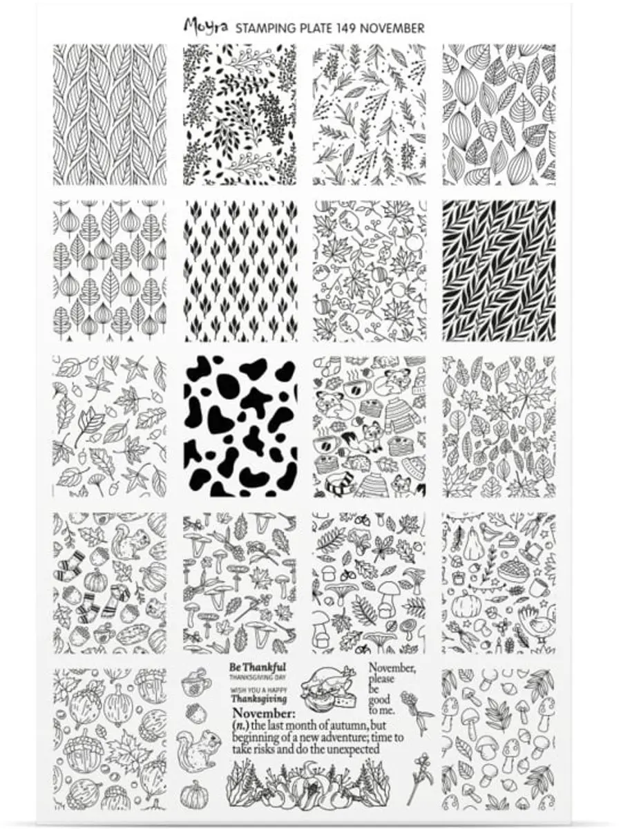 Moyra Stamping Plate 149 NOVEMBER - 55g