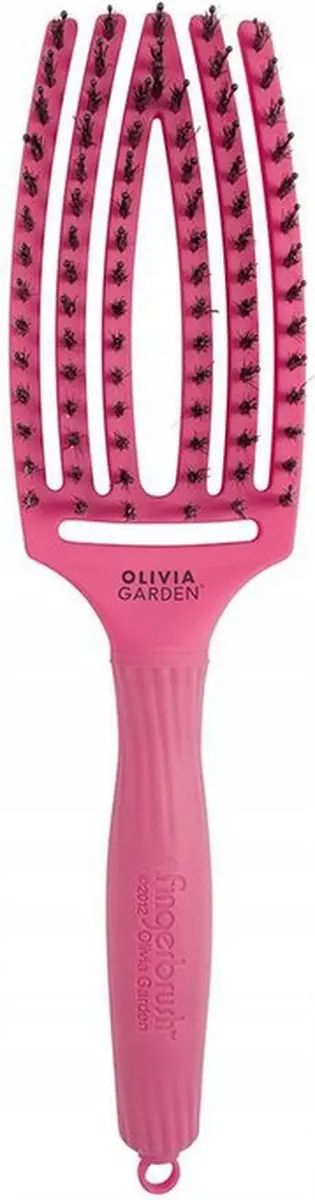 Olivia Garden Fingerbrush Combo - Hot Pink