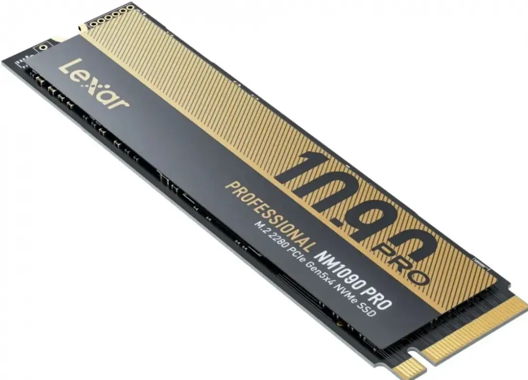 Lexar NM1090 Pro SSD 2TB - 14.000/13.000MB/s - Goud/Zwart