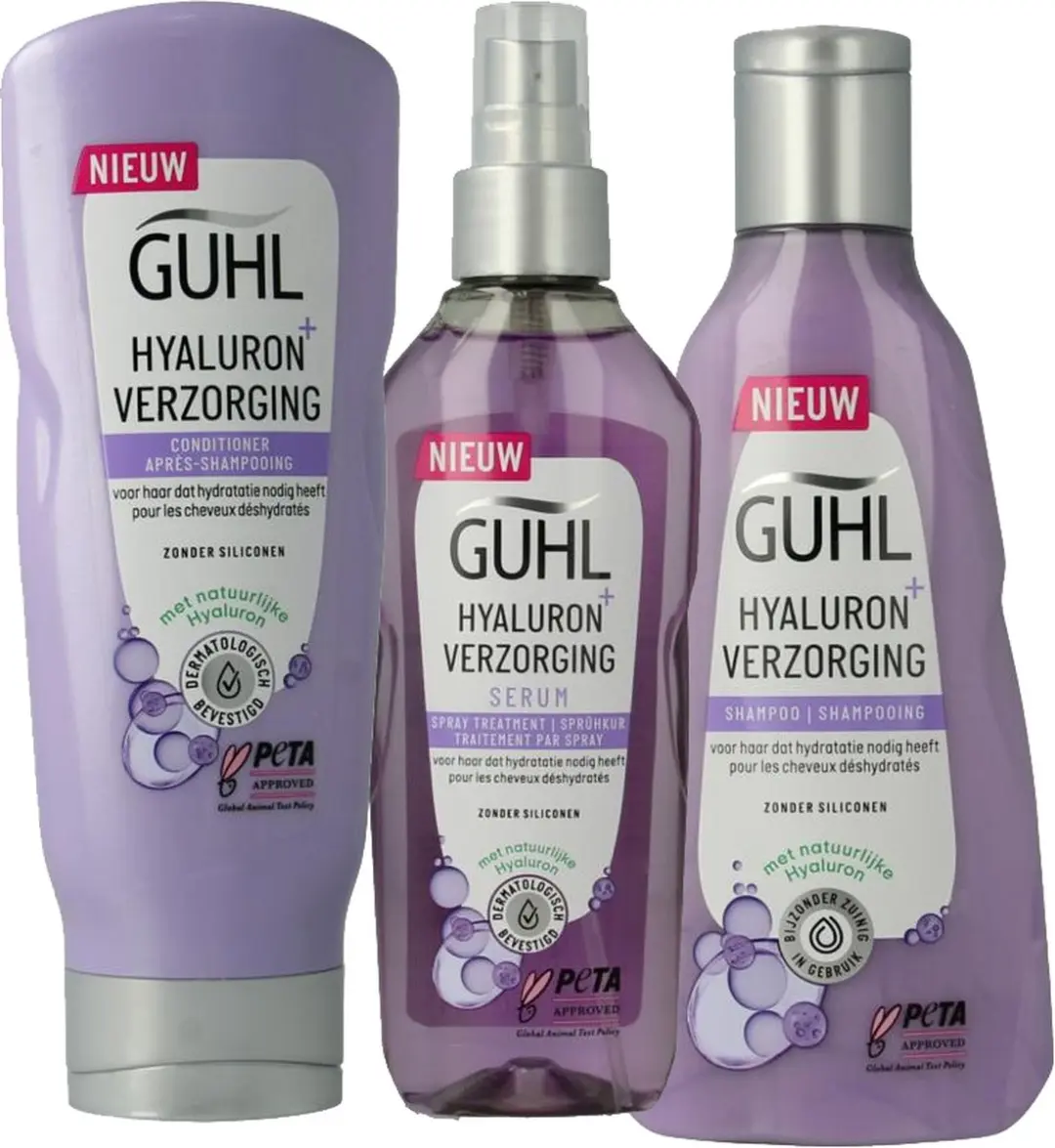 Guhl Hyaluron Shampoo Conditioner Serum Set - 600ml