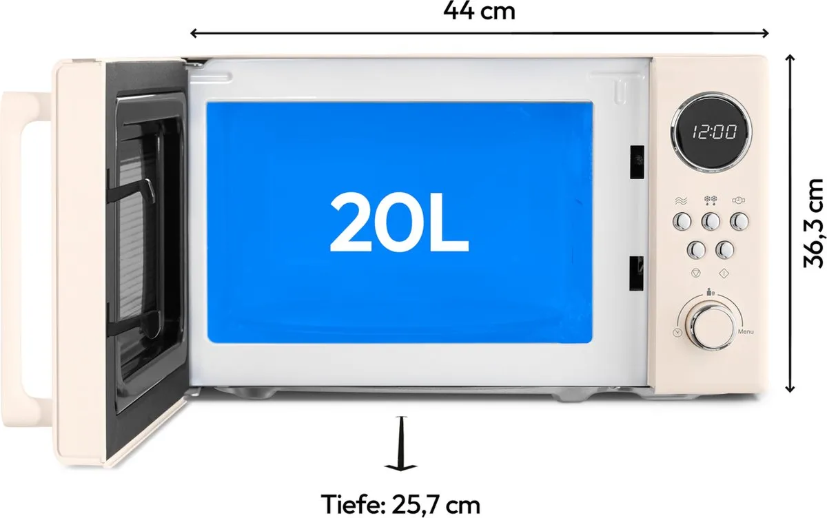 Medion MD15000 Magnetron 20L - 800W - 5 standen - Beige - afbeelding 6 van 6