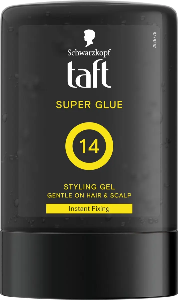 Taft Men Power Gel Super Glue Hold 14 Haargel - 6x300ml