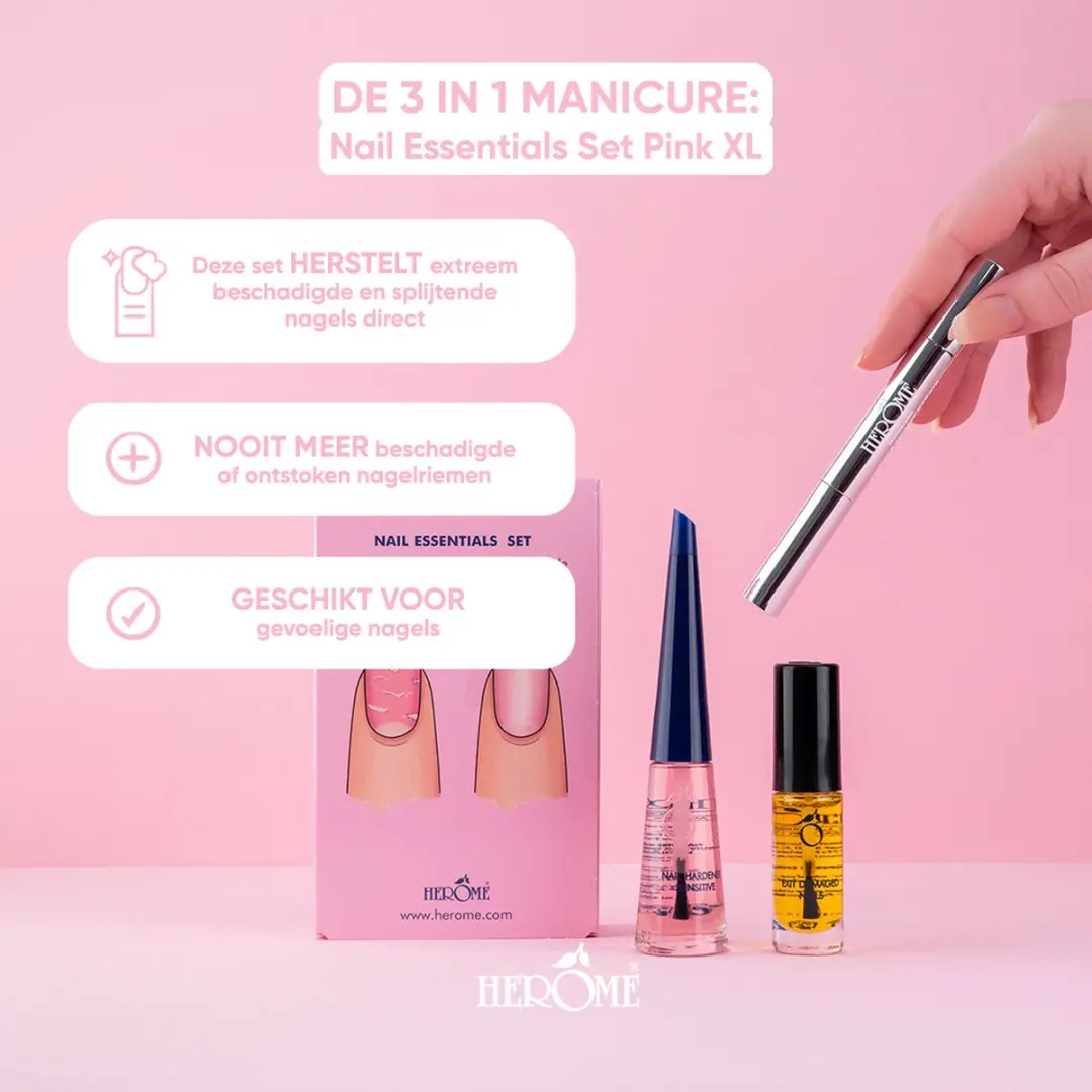 Herome 3-in-1 Nagelverzorgingsset - 117g
