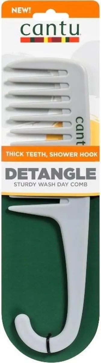 Cantu Sturdy Detangle Kam - Dikke Tanden Grijs
