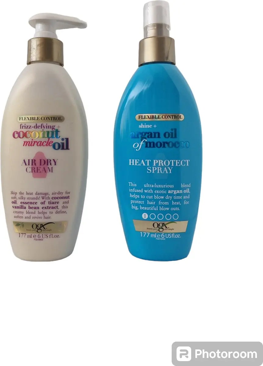 OGX Duo Heat Protect Spray & Air Dry Cream