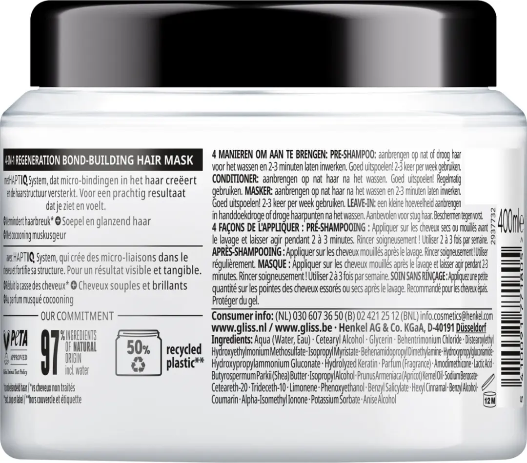 Gliss Total Repair Haarmasker - 6x400ml