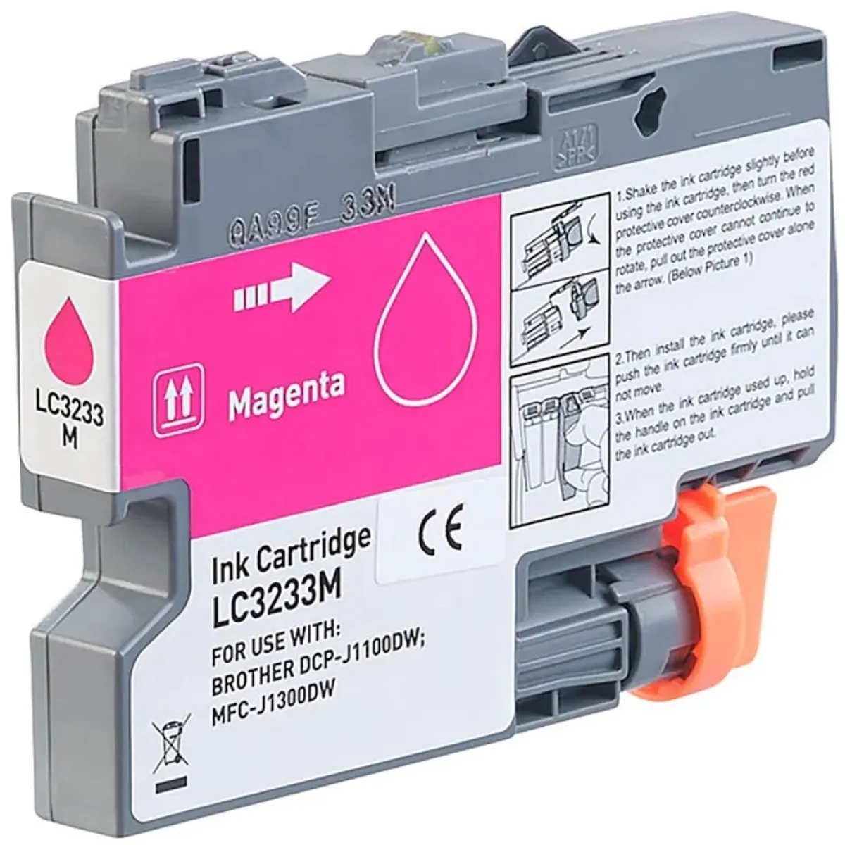 Brother LC3233M Inktcartridge - Rood
