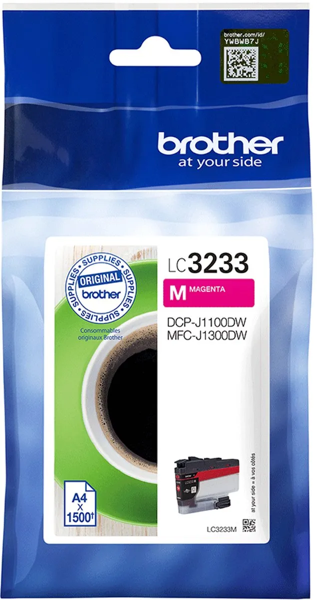 Brother LC3233M Inktcartridge - Rood