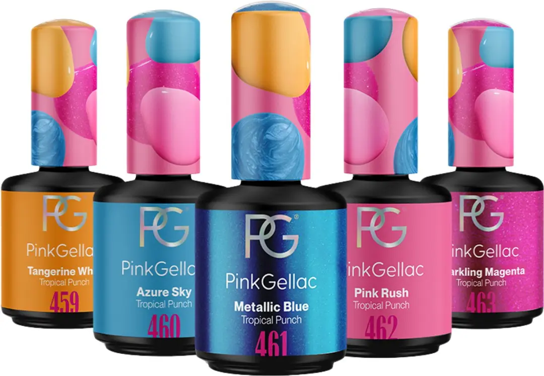 Pink Gellac Tropical Punch Set - 5x15ml Gellak
