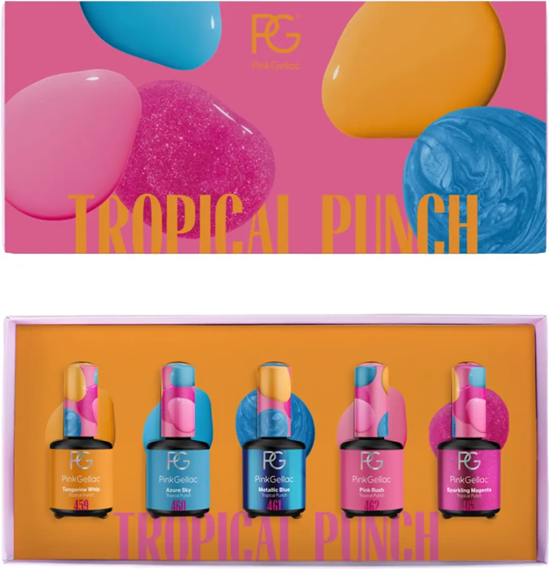 Pink Gellac Tropical Punch Set