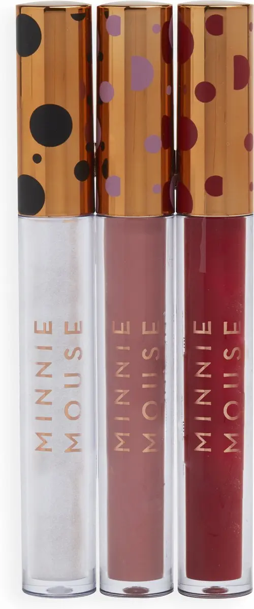 Makeup Revolution x Disney Minnie Mouse Lipgloss Trio - 3x10.5ml