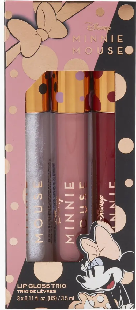 Makeup Revolution x Disney Minnie Mouse Lipgloss Trio - 3x10.5ml