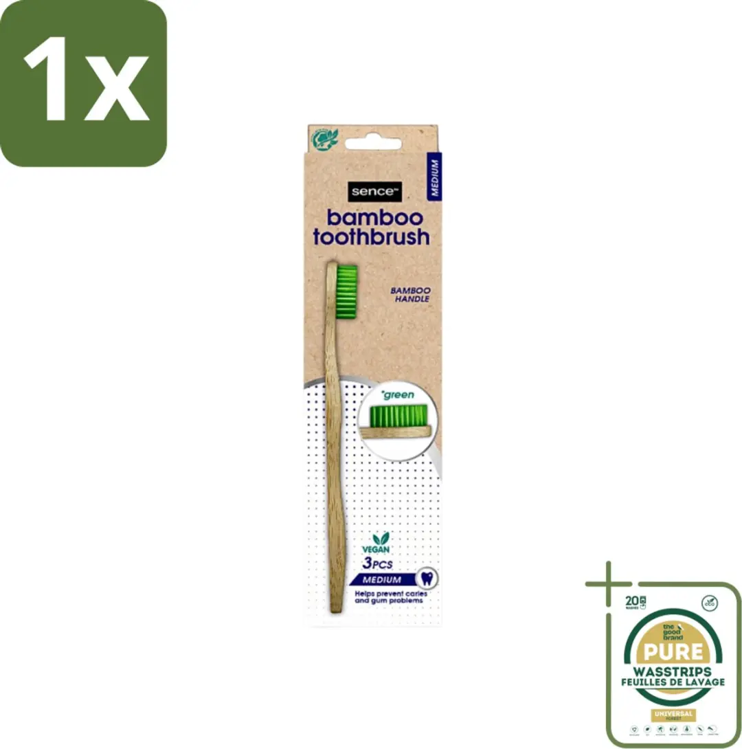 Sence Bamboo Tandenborstels Medium