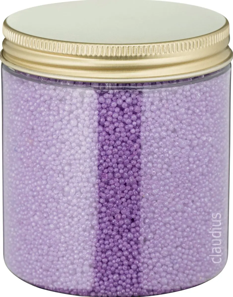 Splashbox Cosmetics Badkaviaar Lavendel - 200g Pot met gouden deksel - 6 Stuks