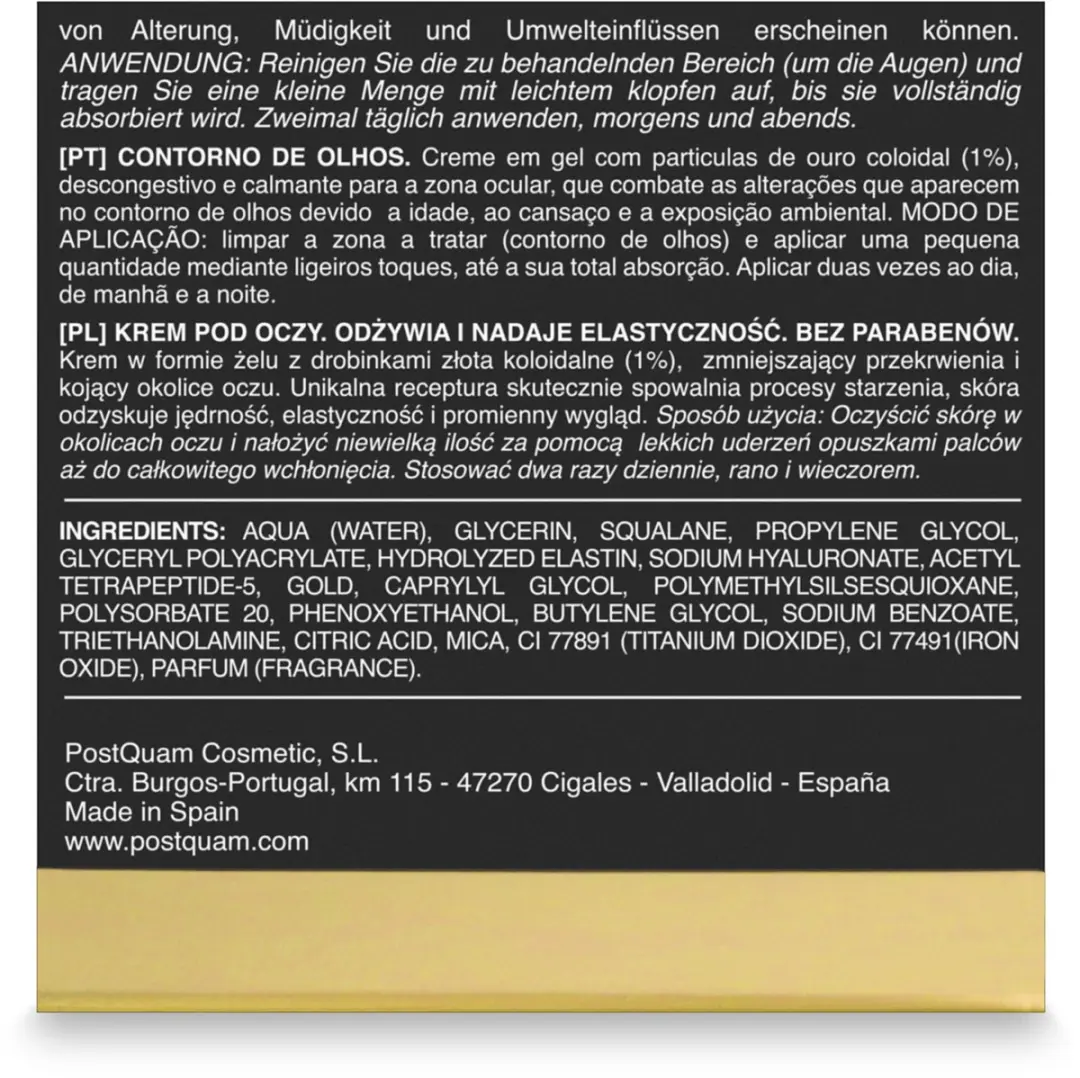 PostQuam Luxury Eye Contour Cream 15ml