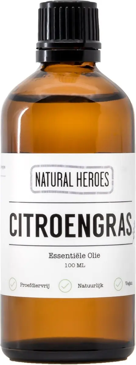 Natural Heroes Citroengras Etherische Olie 30ml