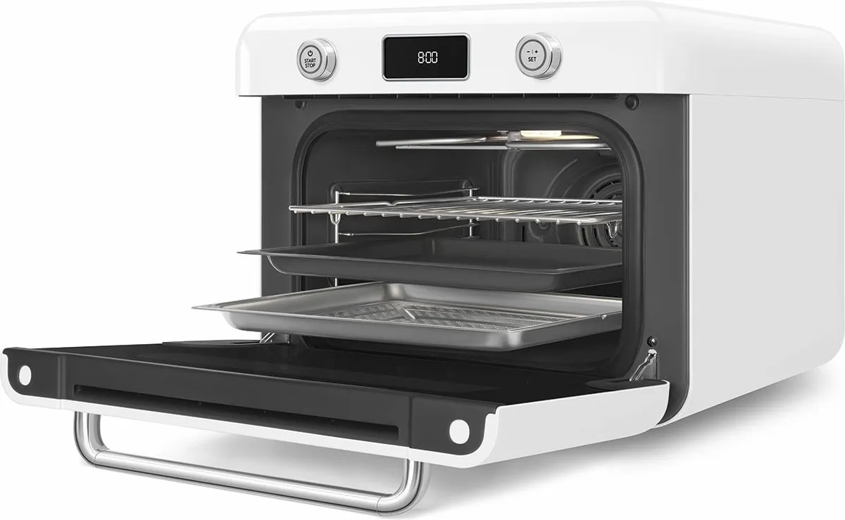 Smeg COF01WHEU Combi-Stoomoven 30L - Wit - Jaren 50 Design