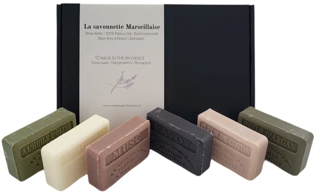 Savon de Marseille Geschenkset Zeep & Scrub 6x125g