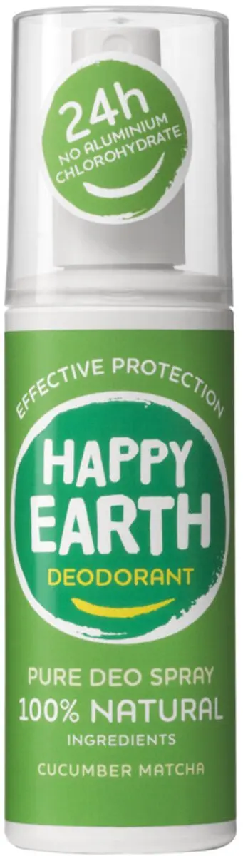 Happy Earth Deo Spray Komkommer Matcha 100ml