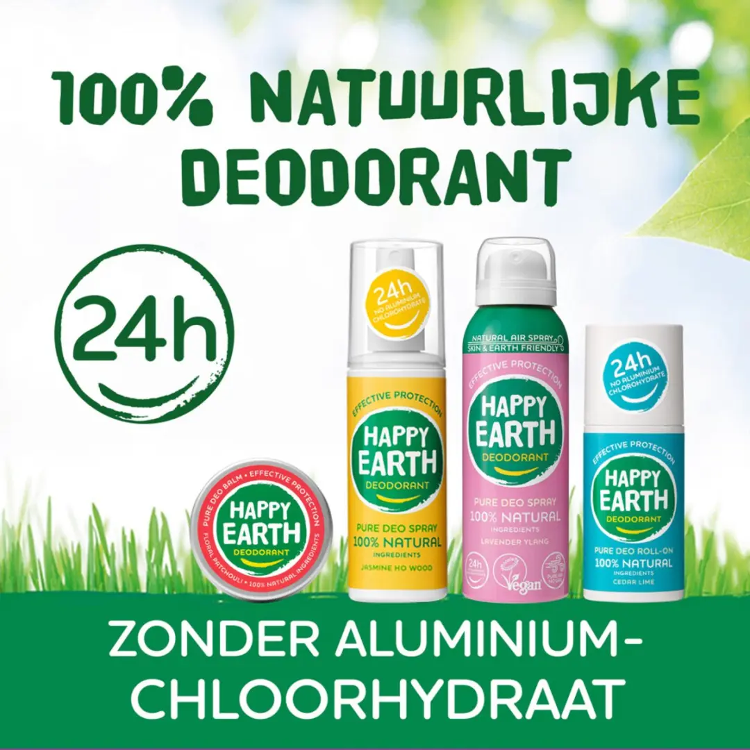Happy Earth Deo Spray Komkommer Matcha 100ml