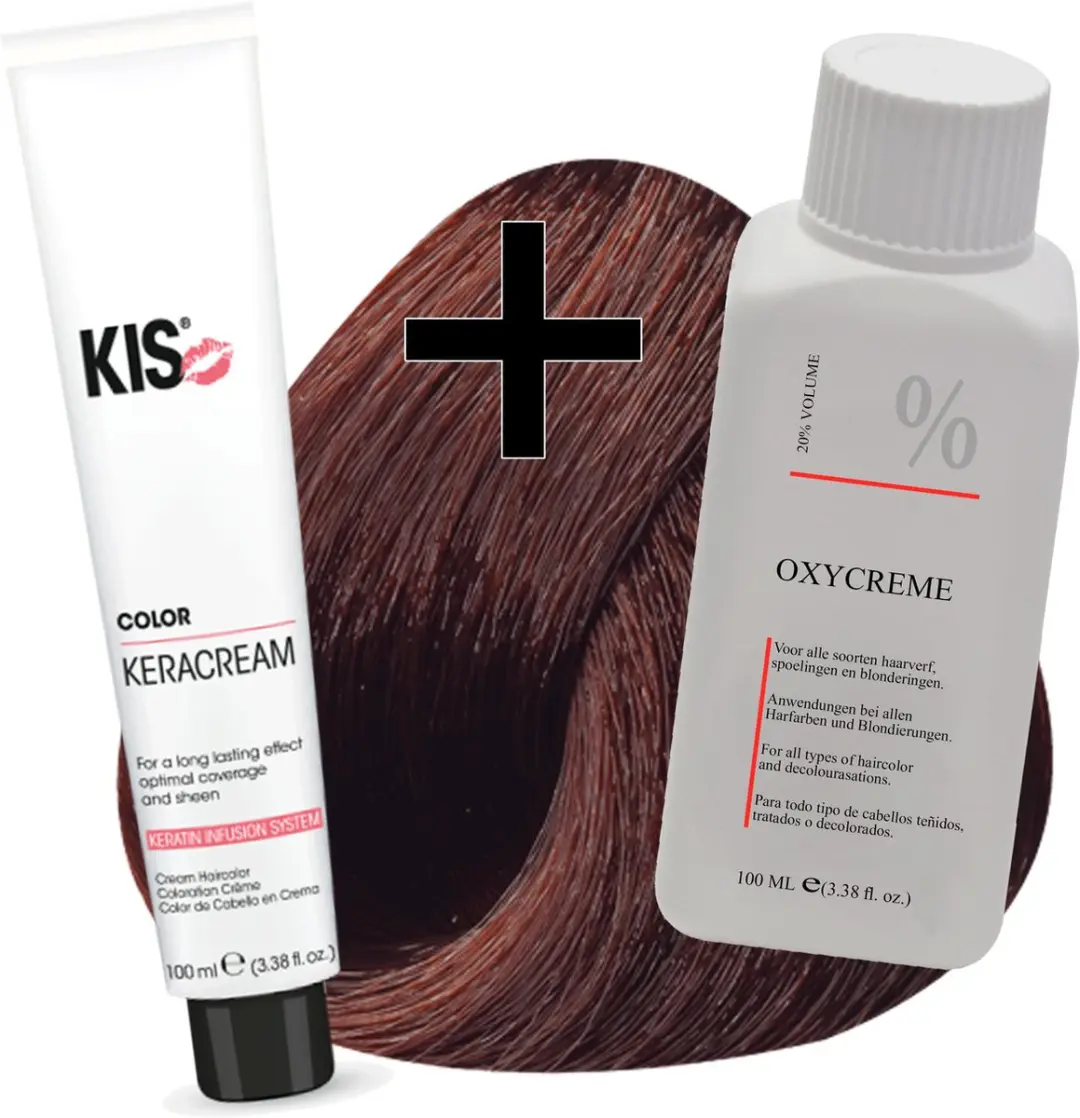 KIS Haarverfset 5KG Donker koper goudbruin