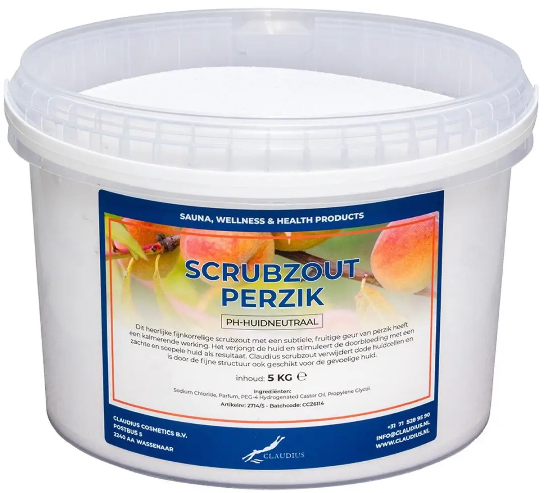 Splashbox Cosmetics Scrubzout Perzik 5 kg