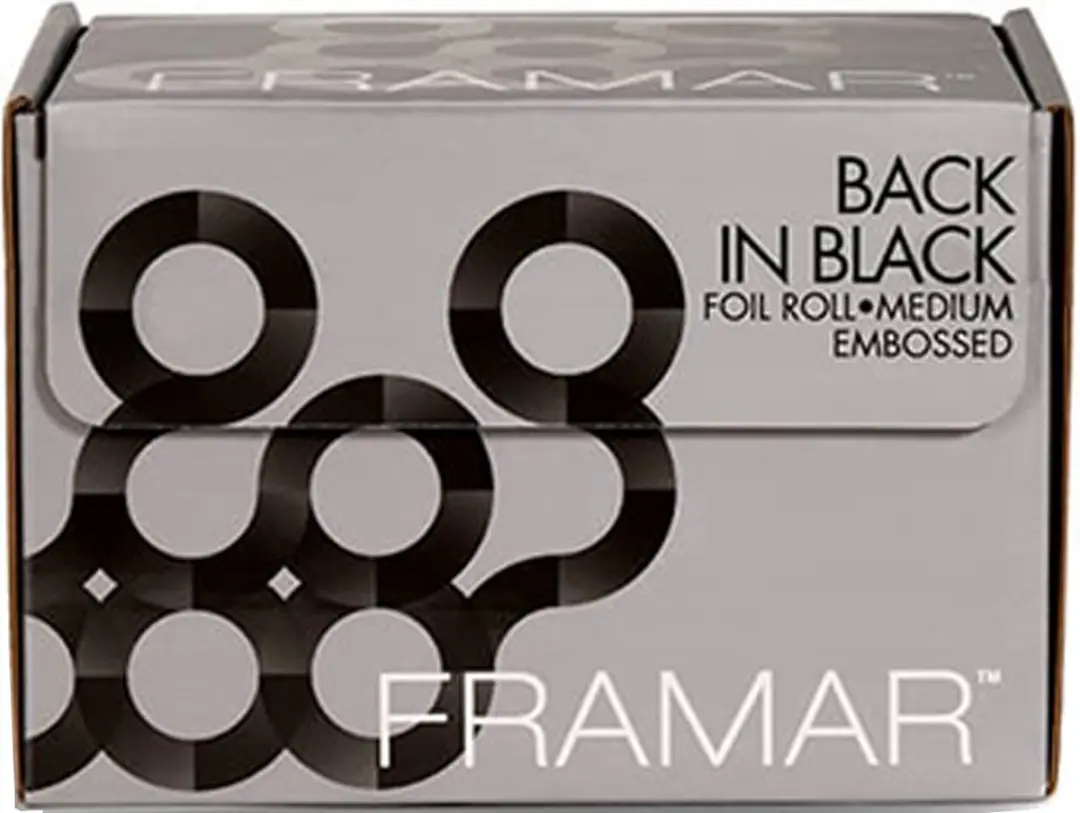 Framar Aluminium Folie Embossed Black - 1 Stuk
