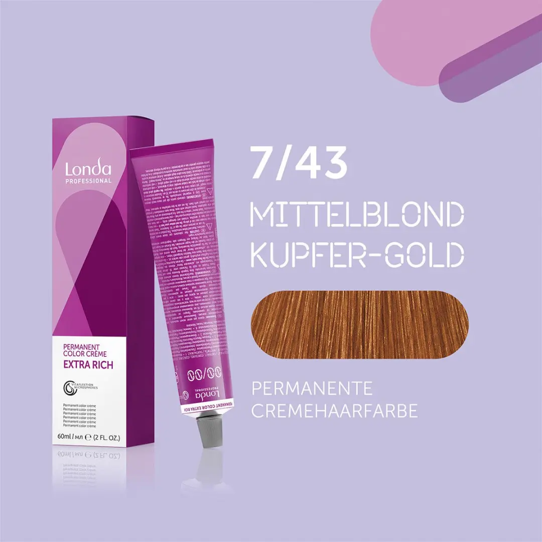 Londa Color Extra Rich 7/46 Permanent Haarkleuring 60ml