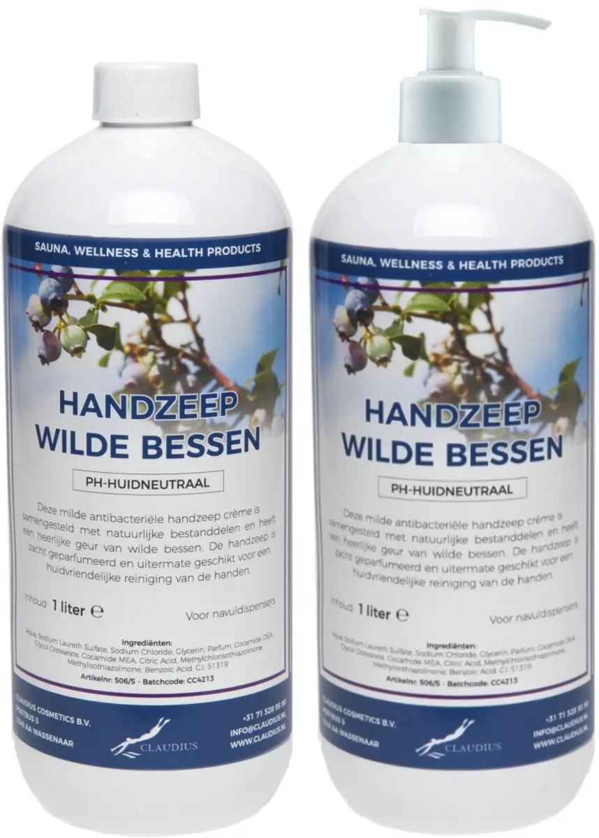 Splashbox Cosmetics Wilde Bessen Handzeep 2x1L - Voordeelverpakking
