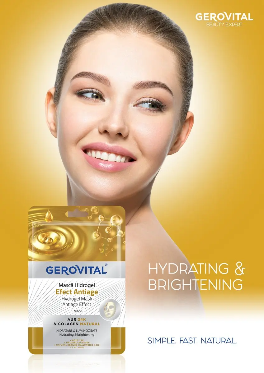 Gerovital Hydrogel Gezichtsmasker - 3 Stuks 10ml Wit