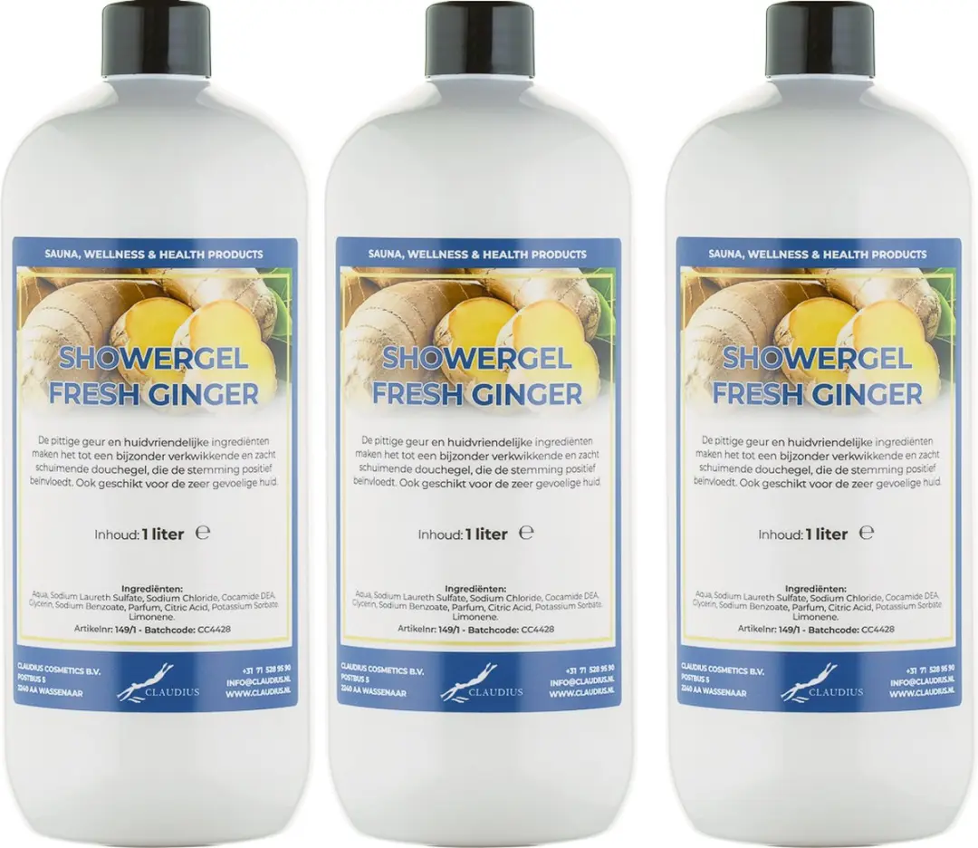 Splashbox Cosmetics Fresh Ginger Douchegel - 3x1L