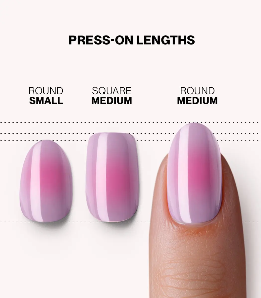 Pink Gellac Press On Nails 2005 Aura Allure - 30 Stuks