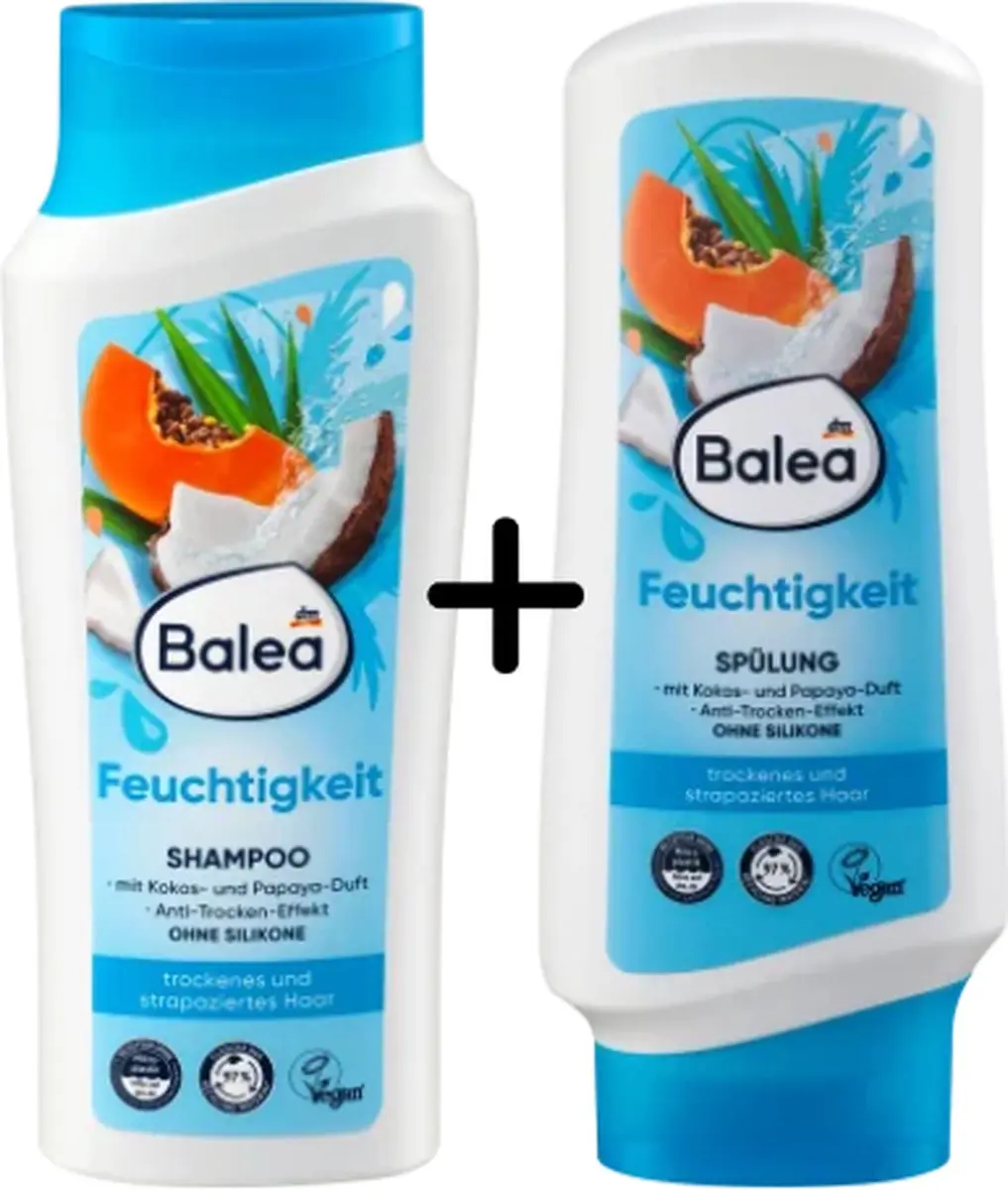 Balea Shampoo & Conditioner Vochtigheid 2x300ml