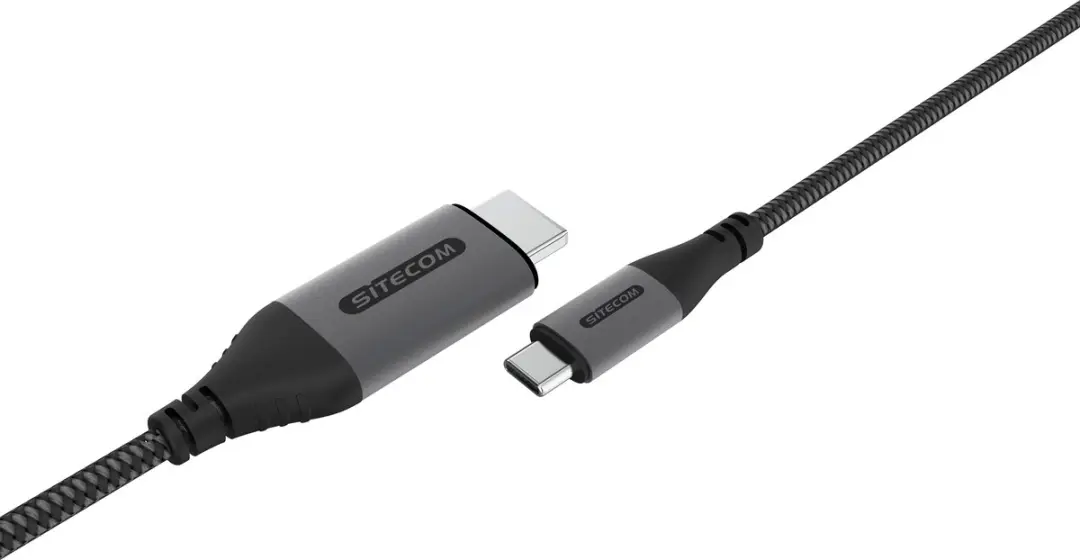 Sitecom USB-C naar HDMI 2.0 Kabel - Grijs/Zwart