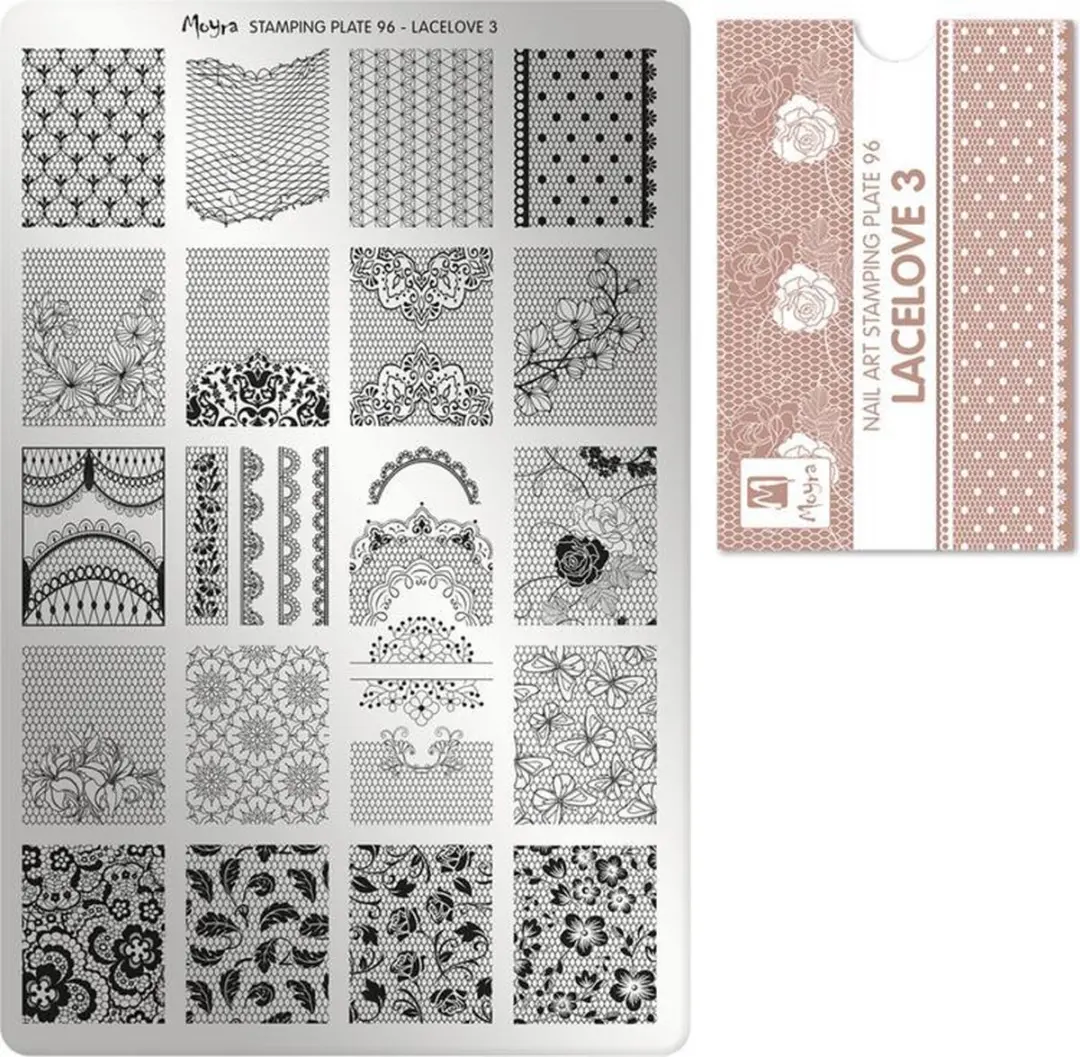 Moyra Stamping Plate Lace Love 3