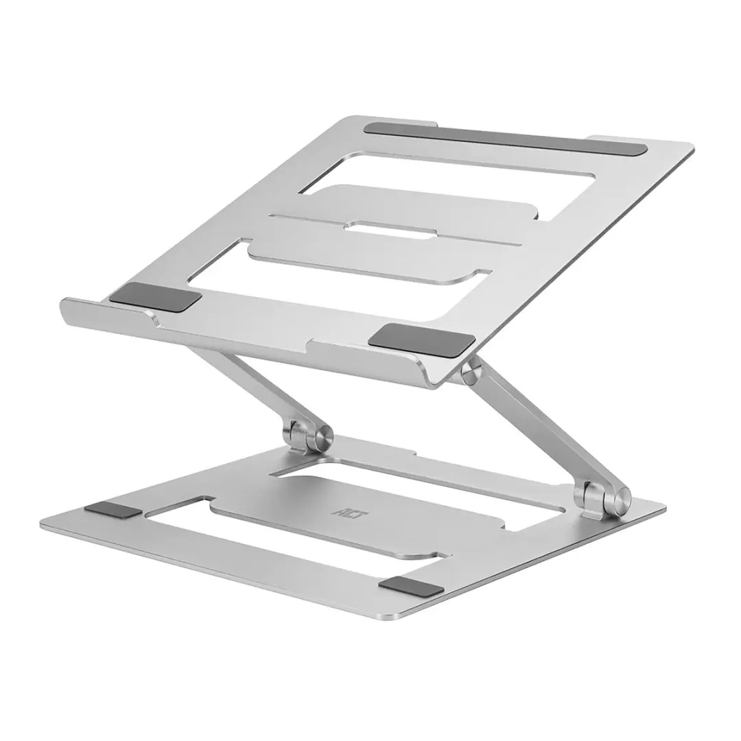 ACT AC8135 Laptopstandaard - Opvouwbaar Aluminium - 14-15.6 Inch - Zilver