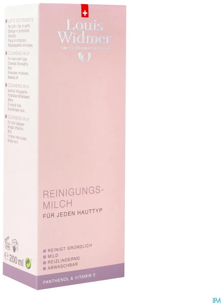 Louis Widmer Reinigingsmelk 200ml