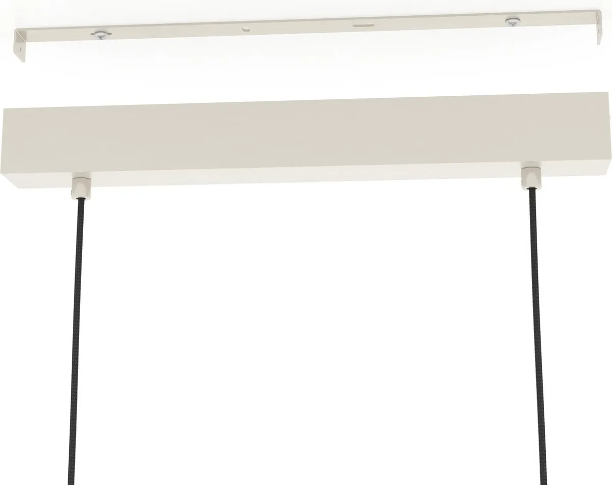 Eglo Cawton Hanglamp E27 - 76cm - Bruin/Zilver