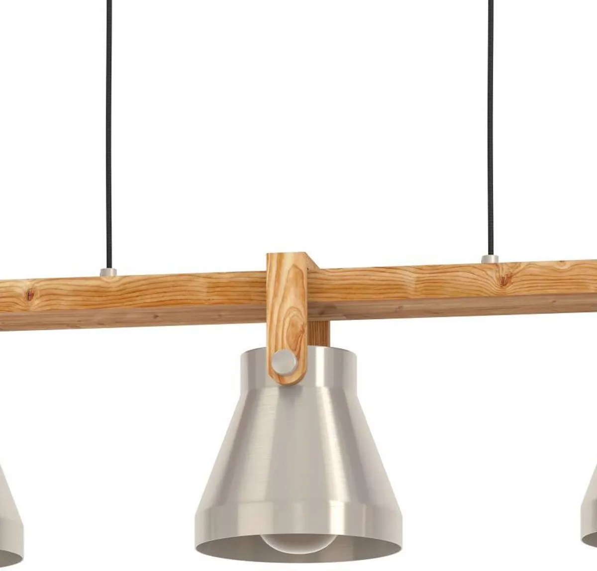 Eglo Cawton Hanglamp E27 - 76cm - Bruin/Zilver