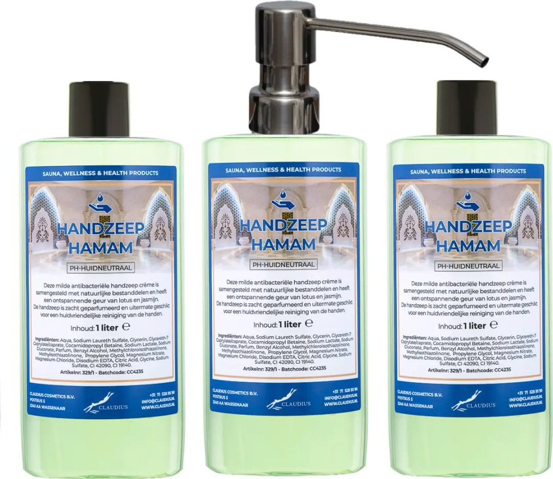 Splashbox Cosmetics Handzeep Hamam 500ml - 3 Stuks