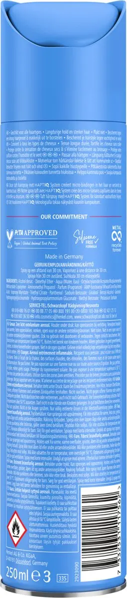 Taft Ultra Strong Haarspray 1500ml - 6x250ml - afbeelding 6 van 6
