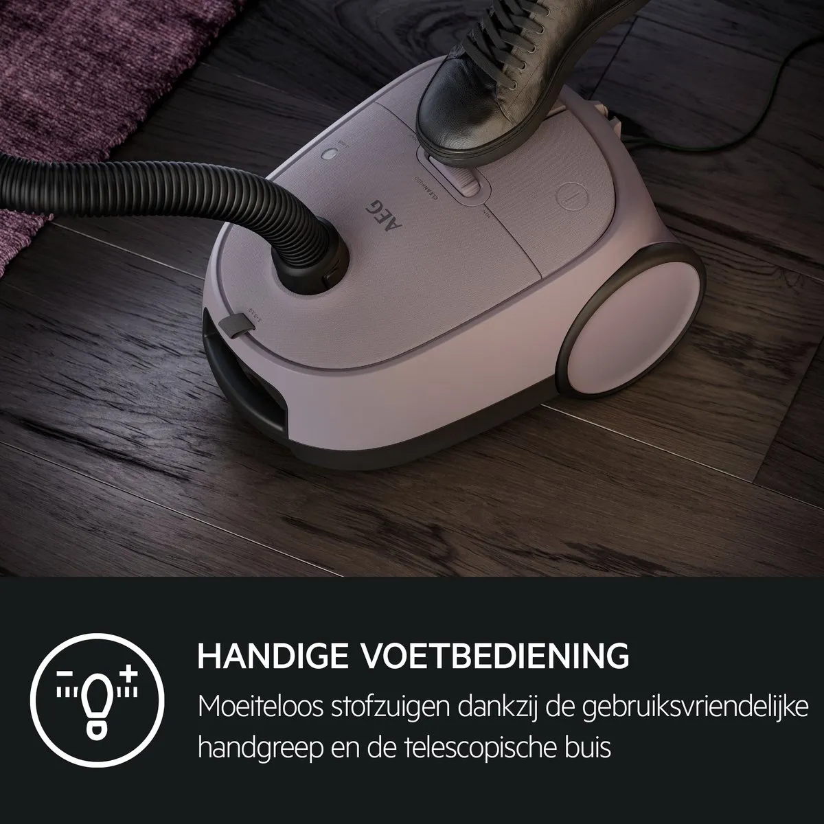 AEG AB61C1WP CLEAN 6000 Stofzuiger - Roze