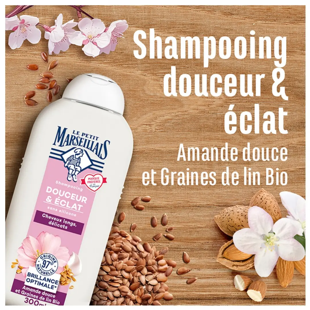 Le Petit Marseillais Zoete Amandel Lijnzaad Shampoo 300ml