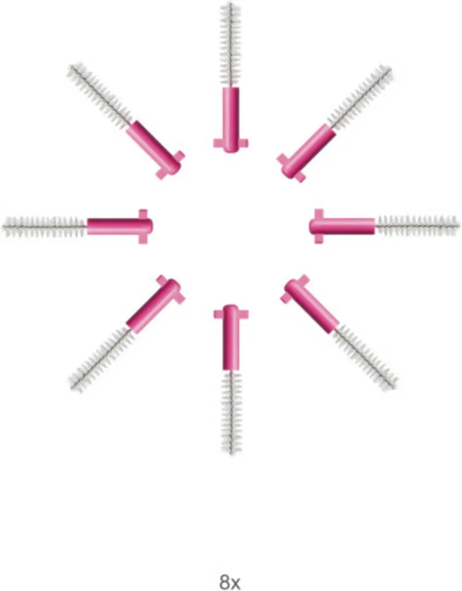 Curaprox Interdentale Rager Prime CPS 08 Navulling - 8 Stuks Roze