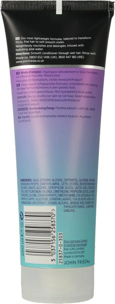 John Frieda Frizz-Ease Weightless Wonder Conditioner 250ml