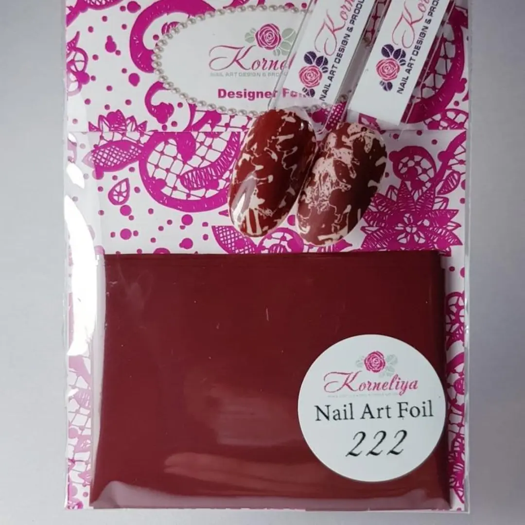 Korneliya Nailart Folie Mat Craquelé Bordeauxrood 222