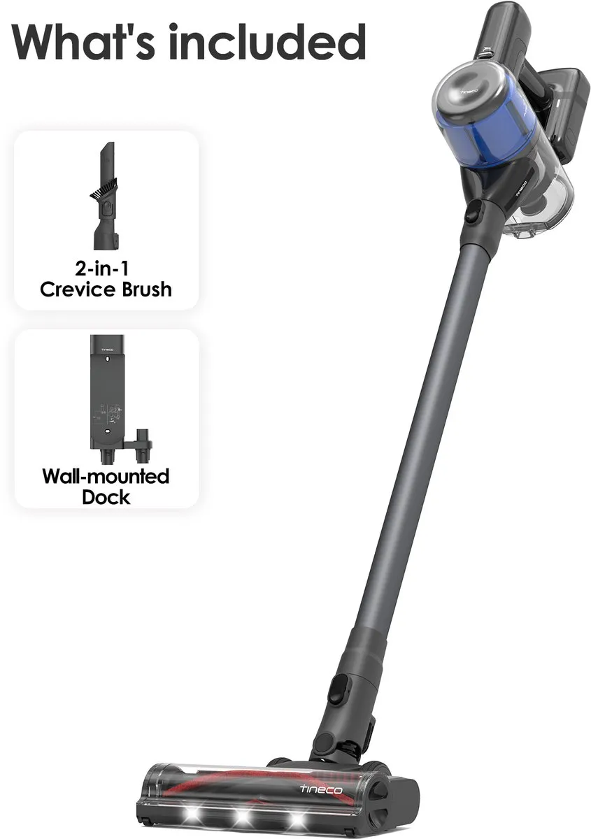 Tineco Pure One S30 Draadloze Stofzuiger - 65 Min - 150 Airwatts - Zwart/Blauw - afbeelding 6 van 6