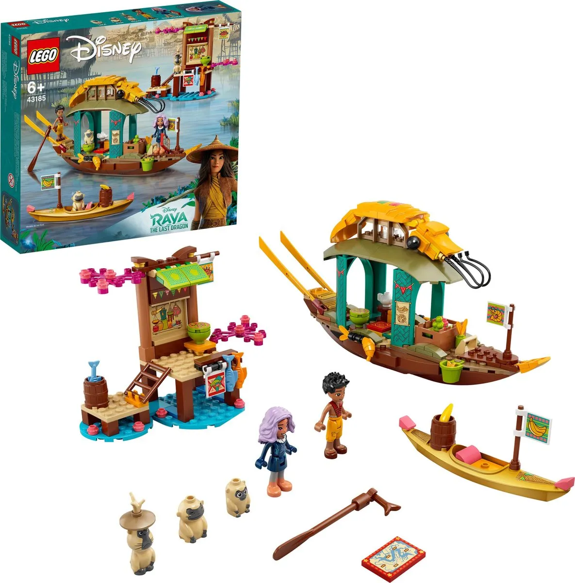 LEGO Disney Raya Boun's Boot 43185 - 166 Stukken - Multicolor